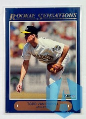 1992 Fleer Rookie Sensations Todd Van Poppel #2 of 20 Oakland Athletics
